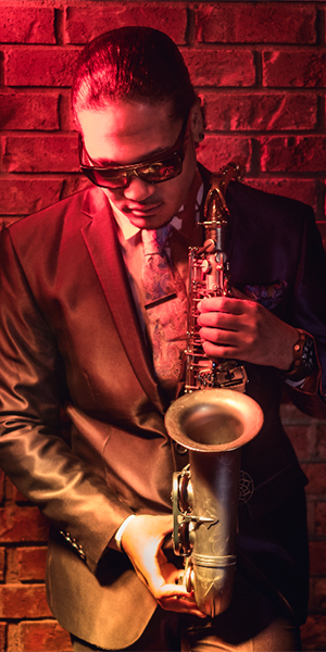 Saxophonist Adrian Crutchfield